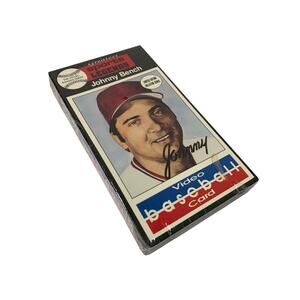 Johnny Bench - Greatest Sports Legends VHS Sealed Video Baseball Card